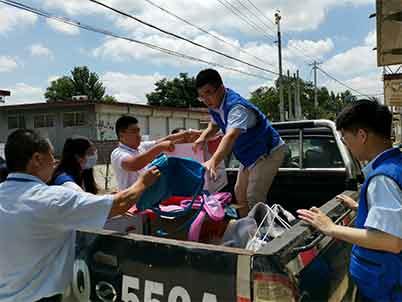 “精准扶贫 助学扶智”—yl7703永利集团浪花志愿者代表走进莱西院上开展扶农助学公益活动